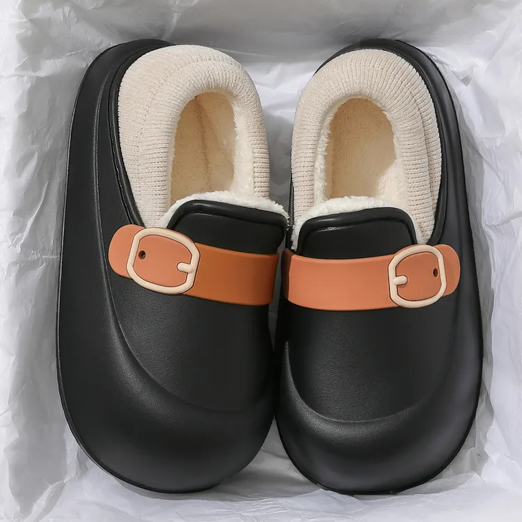 猫力学院风棉拖女款冬季2025新款外穿防滑防水保暖潮流风公主棉鞋