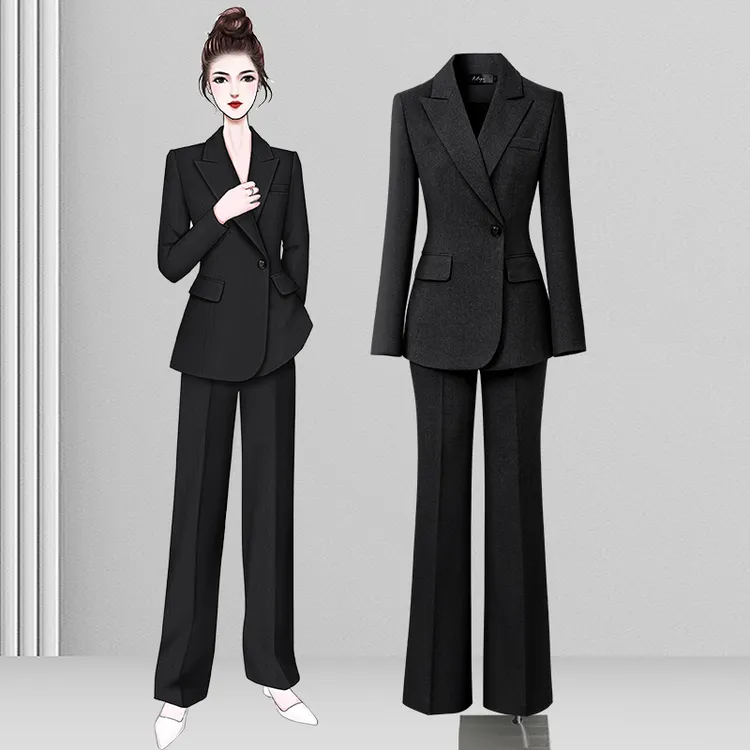【GUTIFU】职业女装套装西装女套装教资面试穿搭女秋冬正装职场通勤