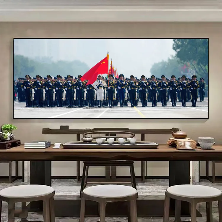 历史照片人物挂画客厅卧室壁画办公室背景墙大气壁画