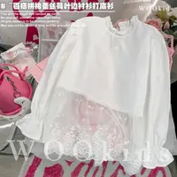 WOOkids8【百搭蕾丝】亲子兄妹童装高定衬衫打底上衣 W25080403