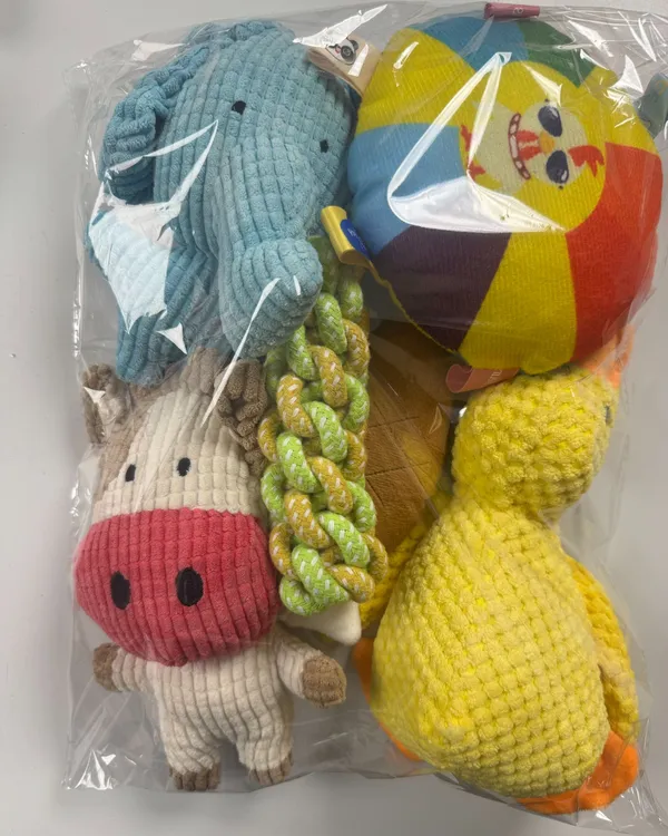 狗狗毛绒发声玩具球适合幼犬室内玩耍解闷狗狗玩具小黄鸭宠物