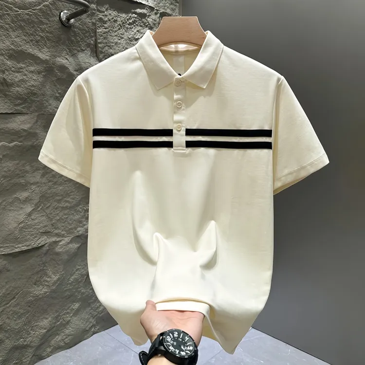 【LazyBody】美式经典重磅短袖POLO衫男夏季修身百搭翻领t恤保罗衫