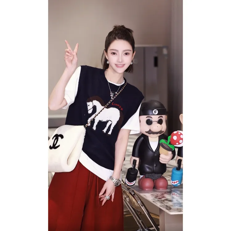 53-【马上无忧】宝儿家含幂BG50625412XQ山羊绒绵羊毛桑蚕丝马甲