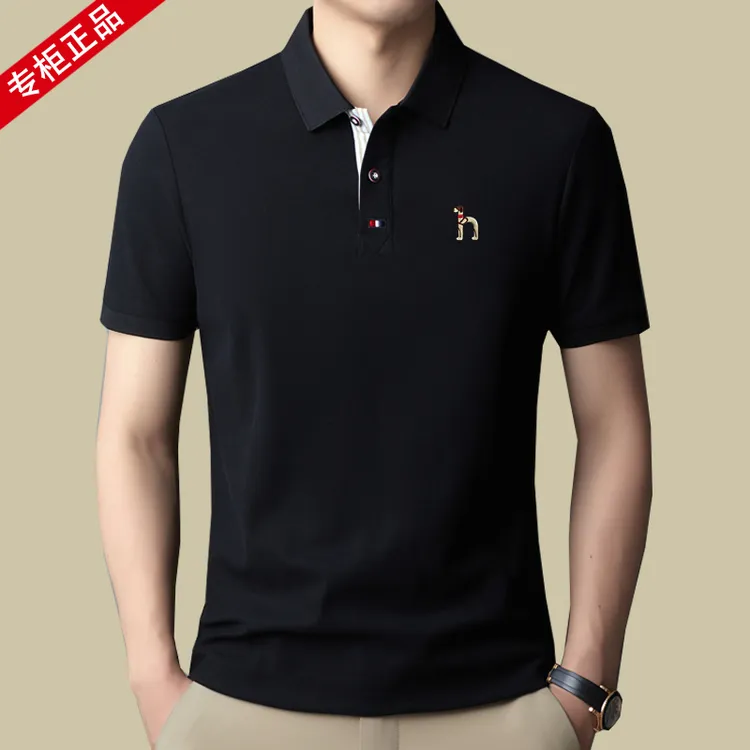 【专柜正品】纯棉短袖t恤男士夏季新款高档休闲百搭宽松韩版POLO衫