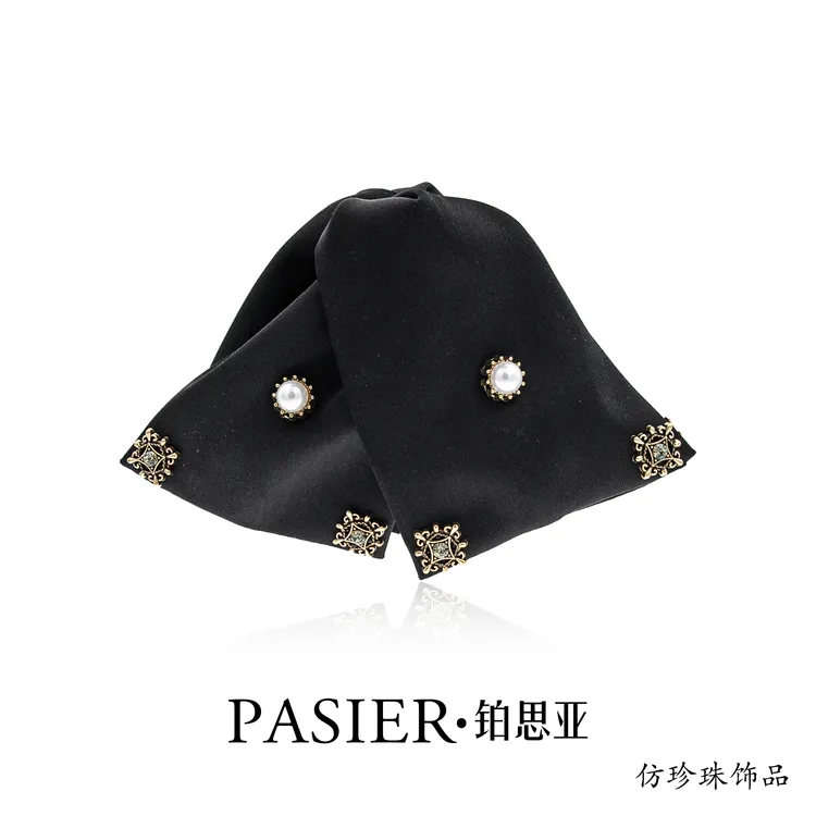 铂思亚 余晖 高定款法式轻奢优雅缎面大抓夹不挑发量NN187