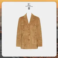 9月23日10:00新品 FORNI 瓦尔落日 复古美拉德麂皮绒箱型西装外套