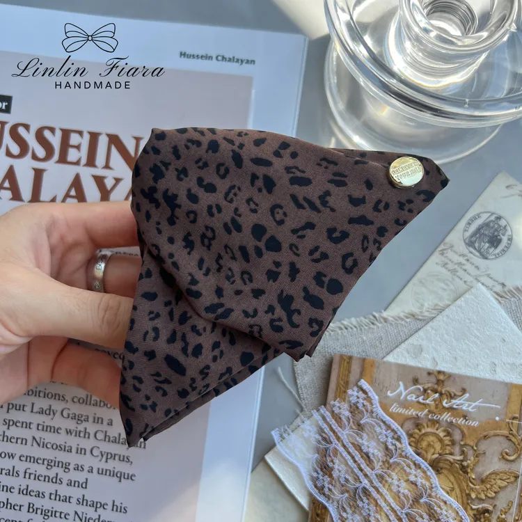 【豹纹鲨鱼夹】大号豹纹抓夹鲨鱼夹后脑勺抓夹高马尾发夹三角夹