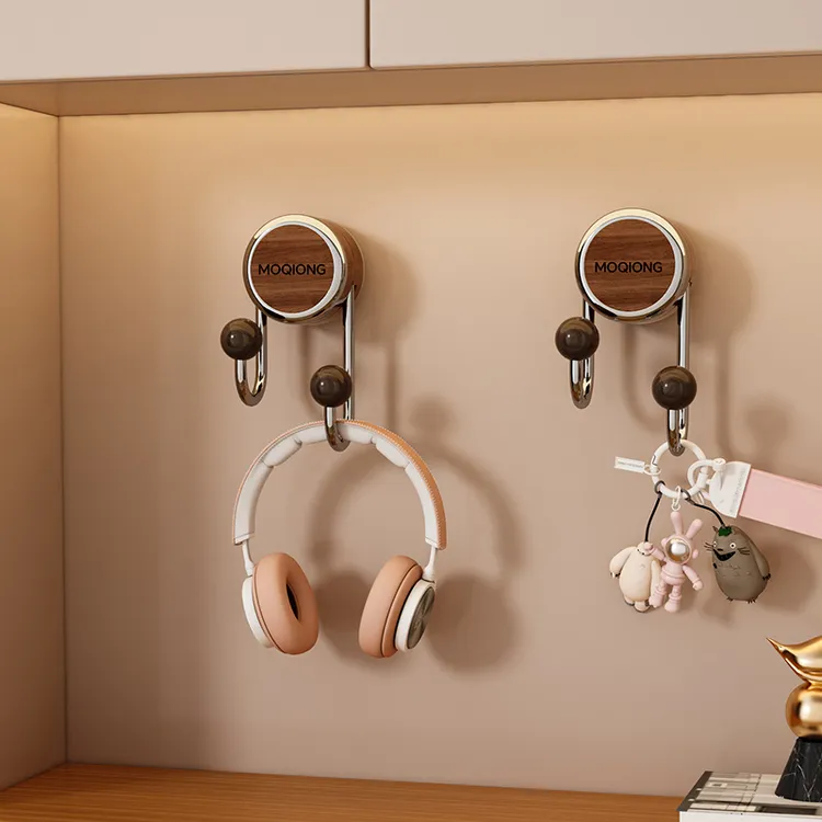 吸盘挂钩发圈发饰粘钩帽子免打孔门后壁挂衣服卧室多功能强力浴室