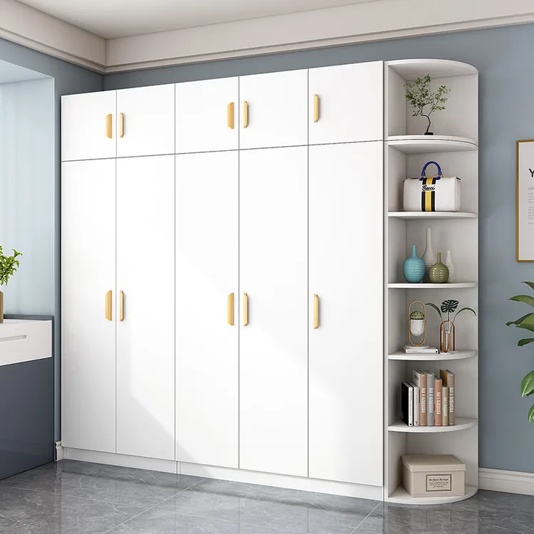 家用衣柜卧室现代简约出租房用经济小户型实木质简易收纳储物柜子