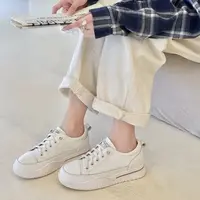 真皮小白鞋牛皮休闲鞋软底软面运动风板鞋HMD69103115