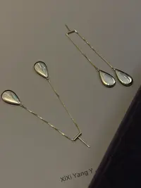 “月映山茶”小众买手店设计师款耳环气质轻奢时尚百搭