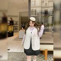徐达布【甜号睫漫】大码宽松外套女微胖新款秋外穿上衣W37542C53