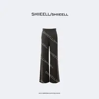 SHIIEELL重磅软糯宽松阔腿休闲针织裤ZH853