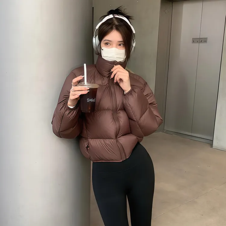 短款三防加厚羽绒棉服女冬季新款立领小个子面包服欧美ins外套潮