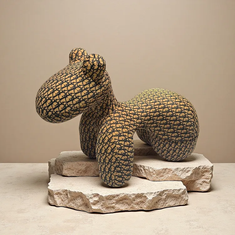 『现货 』定制棉小马椅网红创意简约动物造型休闲懒人座椅客厅摆件