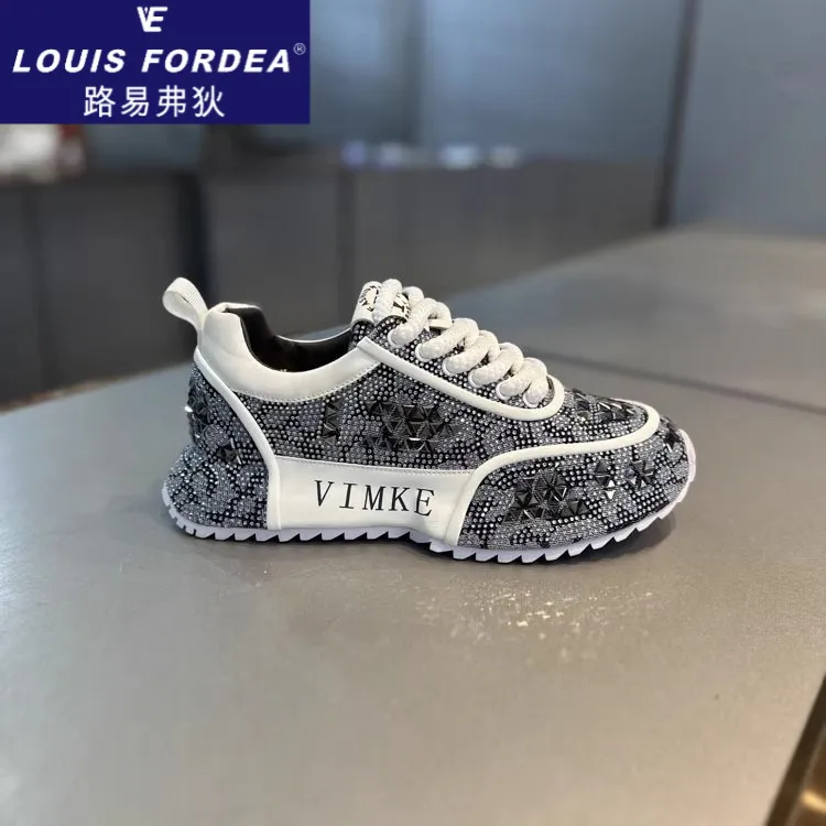 Louis Fordea/路易弗狄潮鞋高级老爹鞋子男款轻奢男鞋百搭旅游鞋