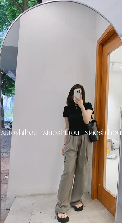 小时候女装店工装阔腿长裤2358