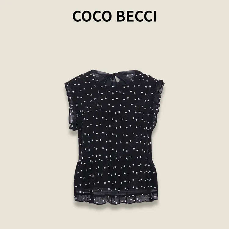 COCO BECCI【小花朵】法式碎花优雅时尚百搭显瘦上衣CFLJC112087