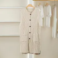 麦迪尚品【夕Y】50909142 简约时尚针织连衣裙春秋女装专柜撤柜