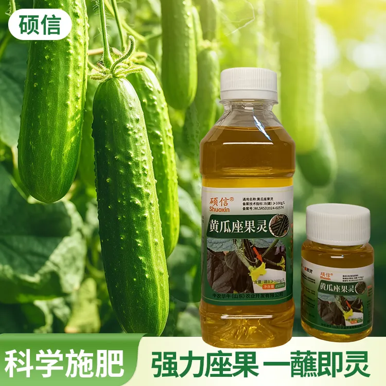 黄瓜座果灵保花保果坐果率高延长花期增产增收叶面肥坐果灵