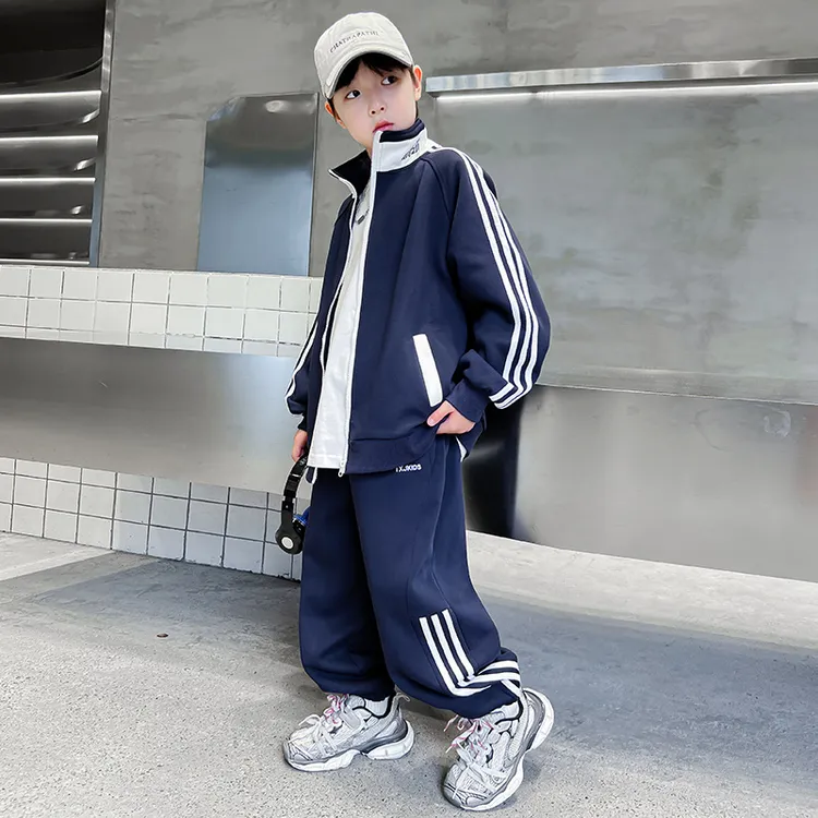男童秋装套装6-12岁潮款帅气2025新款大童12-15岁男孩秋季两件套