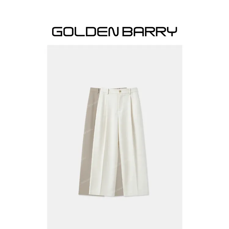 GOLDENBARRY[精彩西裤]极简垂感阔腿西裤546001