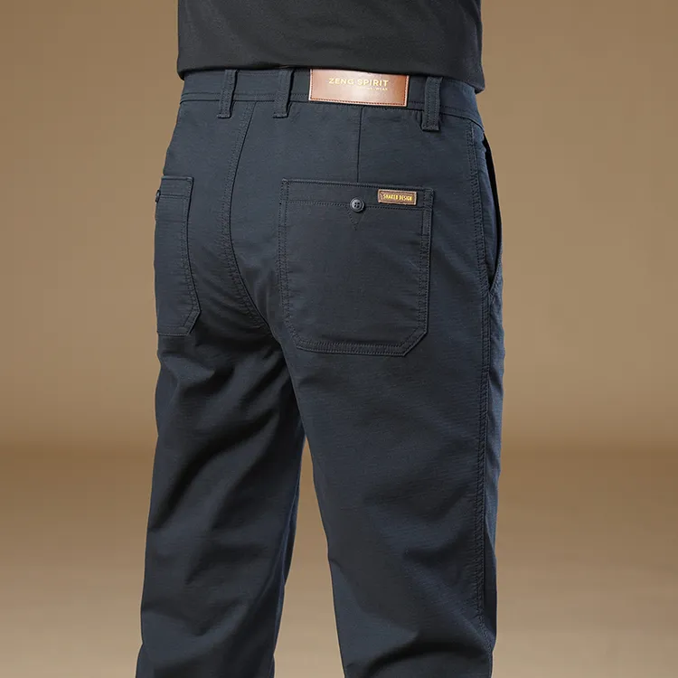 九牧王男裤专家休闲裤2025秋冬新款修身直筒舒适百搭商务休闲长裤