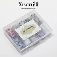 【烟雨江南】小亿美甲盒装十卷多彩多类型转印纸转印胶系列日系ins