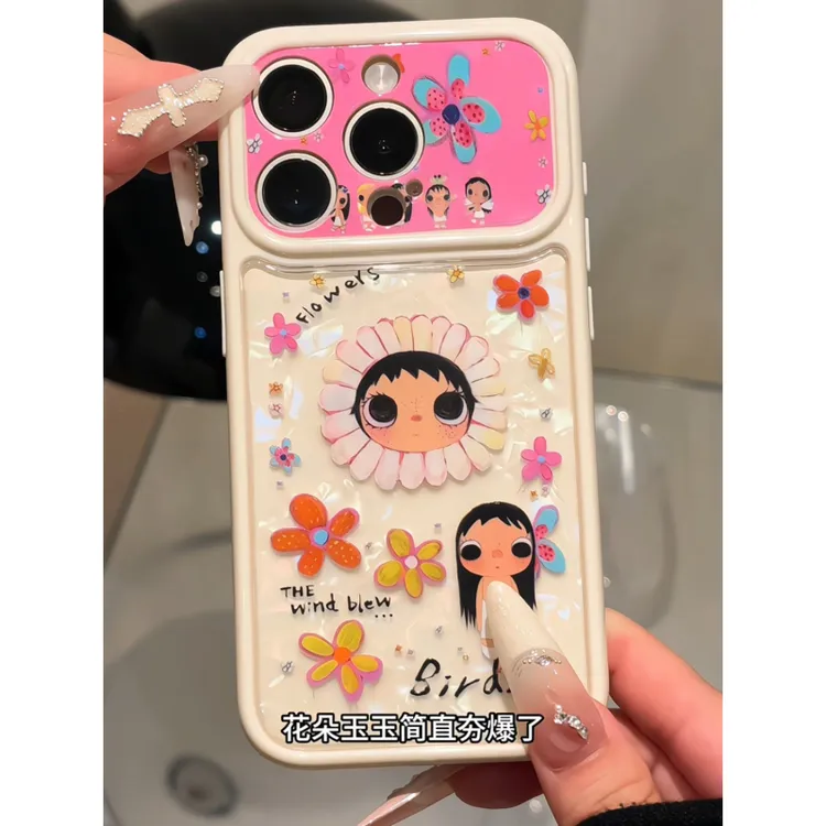 花仙子小玉适用于苹果17pm光影壳16p彩贝华为p80小米17手机壳爆款