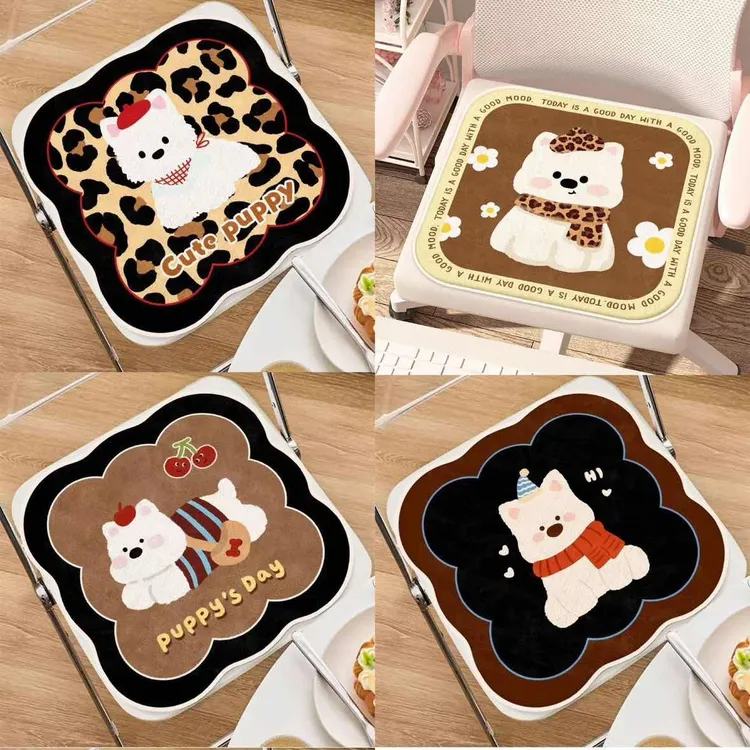 卡通可爱西高地坐垫久坐椅垫办公室宿舍教室学生家用垫