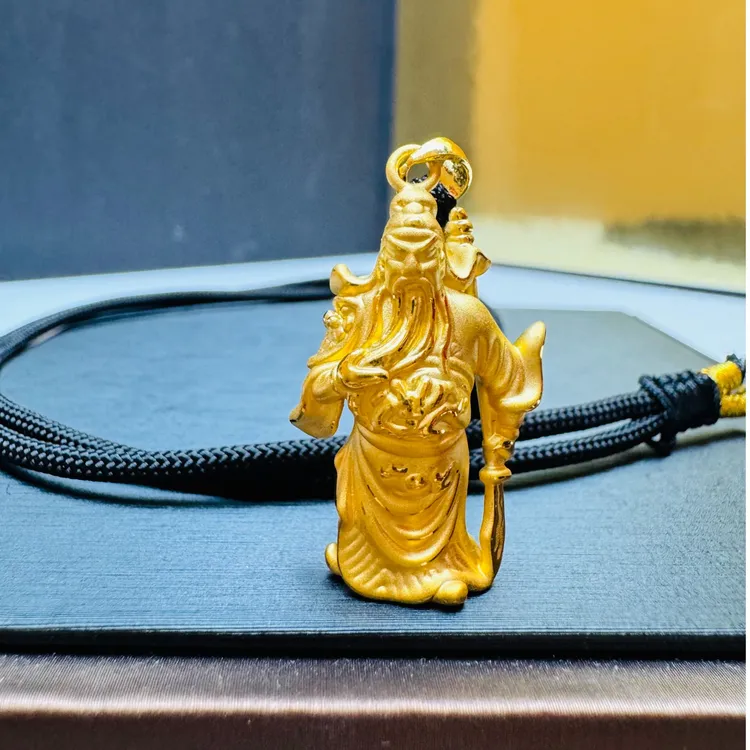 58#足金999  关公  手工编织（卡32）