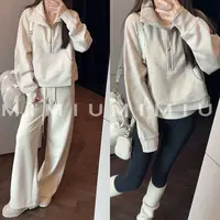 【mimius】U LU系运动风休闲舒适翻领卫衣 G09314