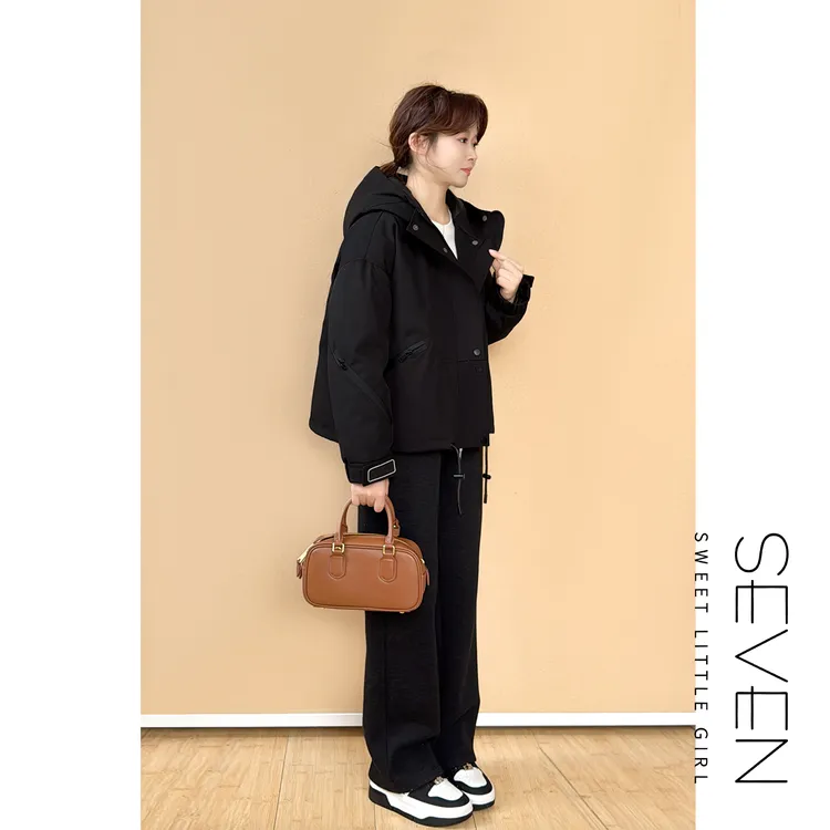 现货⑦七七146小个子保暖90白鹅绒羽绒服冲锋衣外套女秋冬款小美说