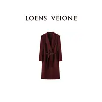 LOENS VEIONE/罗拉【鲲之梦境】羊绒天丝轻奢大衣25CVDK0009Y