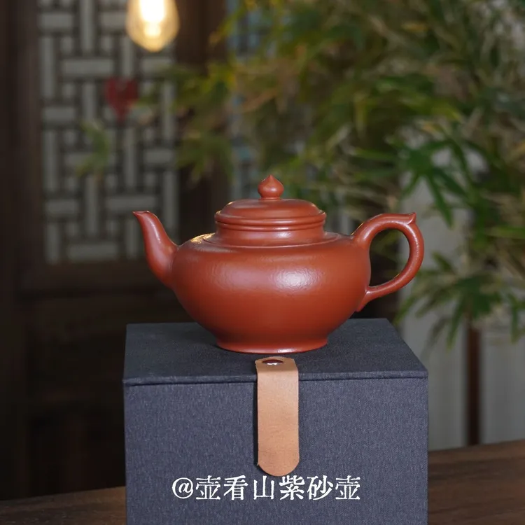 【壶看山】<笑樱壶>全手工230cc手工原矿宜兴茶壶紫砂壶原矿朱泥
