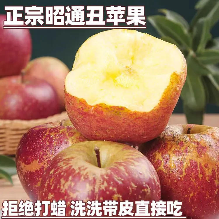 【昭通直发】云南正宗昭通应季红富士冰糖心丑苹果新鲜脆甜多汁