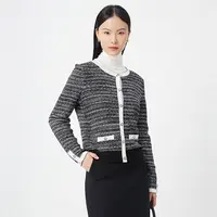 【晨粉专享价】小香风针织衫女春秋款通勤长袖毛衣外套