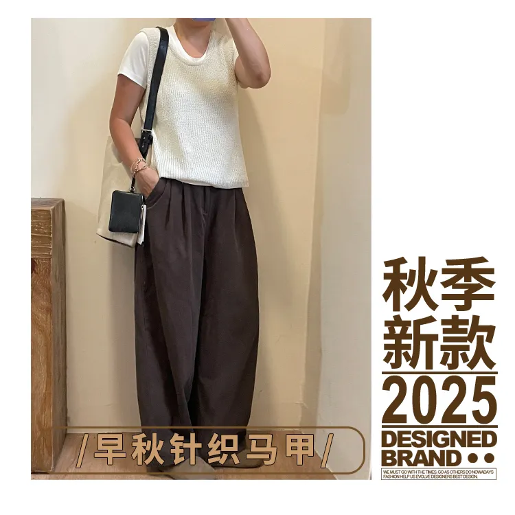 早秋可打底可外穿针织马甲