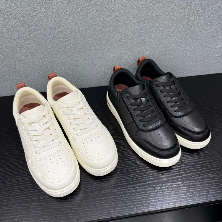 700 XIANGS LP老钱极简毛孔结构牛皮天然纹理休闲小白鞋板鞋
