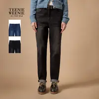 *TeenieWeenie小熊女装牛仔裤25秋新易搭萝卜型长裤女TTTJ254TW2A