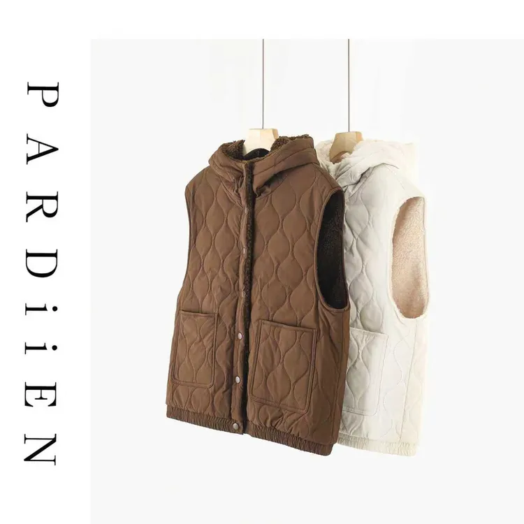 【北总严选】帕迪恩两面穿葫芦格连帽马甲25PD-192795