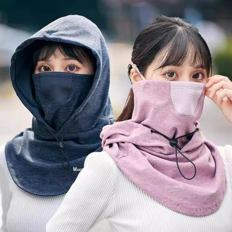 骑车防风面罩女秋冬季套头帽子围脖一体男加厚防寒保暖电动车护耳