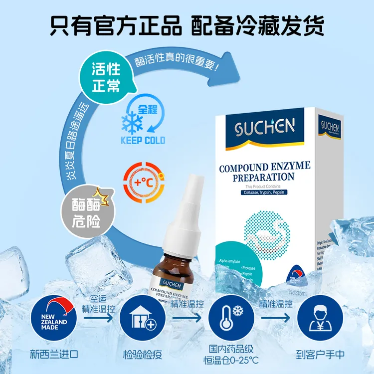 进口消化酶滴剂宝宝复合酶母婴新西兰食品级婴儿推荐消化酶9种酶
