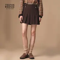 *TeenieWeenie小熊半身裙女2025冬季新款时尚休闲女装TTWH254TC1B