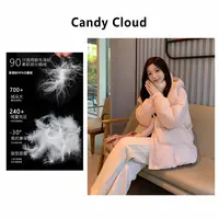 清 北极雪 轻奢90%白鹅绒加厚宽松羽绒服外套YRF148/1