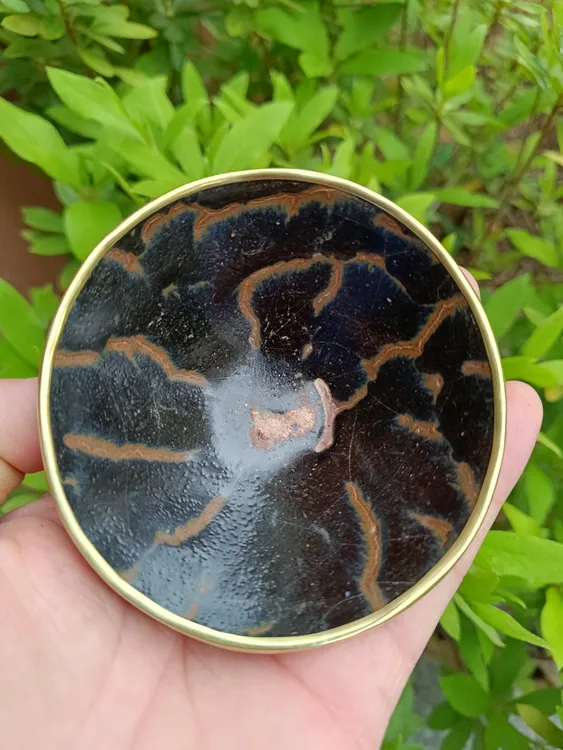 ​龙蛇图腾，福清窑宋建盏，磨口包铜口，口径9高3.5