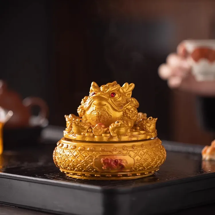 茶宠摆件遇水变色大号时来运转瑞兽金蟾茶玩茶桌茶具配件装饰品