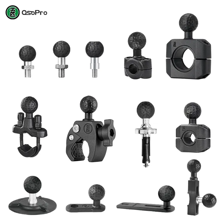 五匹osopro球头底座摩托车电动车手机支架对讲机水杯架改装配件