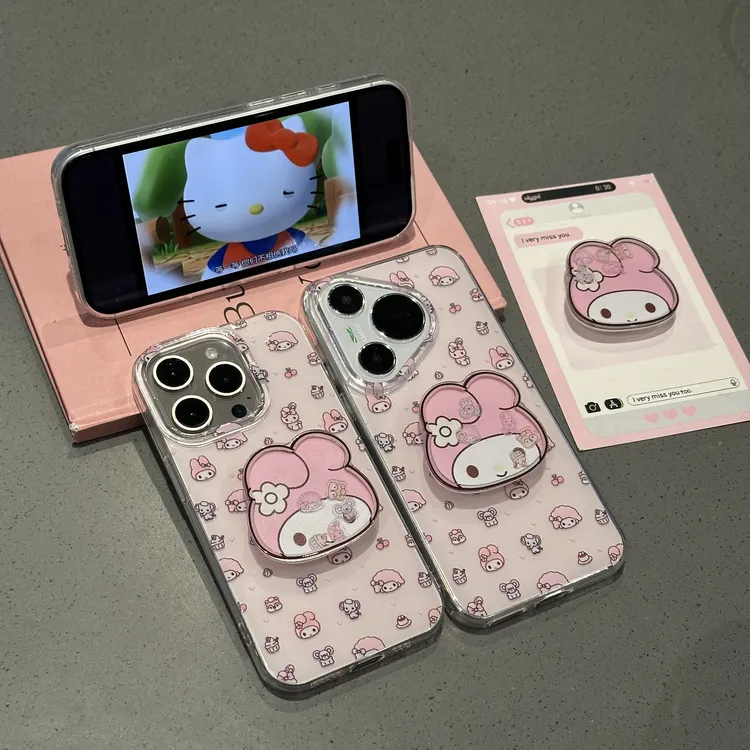 欧克里里美乐蒂摇摇乐支架适用苹果16/15手机壳华为vivo小米oppo