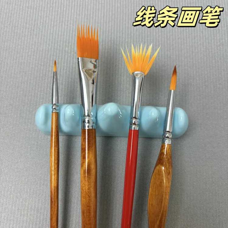 知梵国画美术进口尼龙毛勾线笔细节画笔水彩笔水粉笔油画笔草地